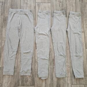 Primary Kids Pants Lot of 4 Size 8 Gray Organic Cotton Leggings Sleep Basics